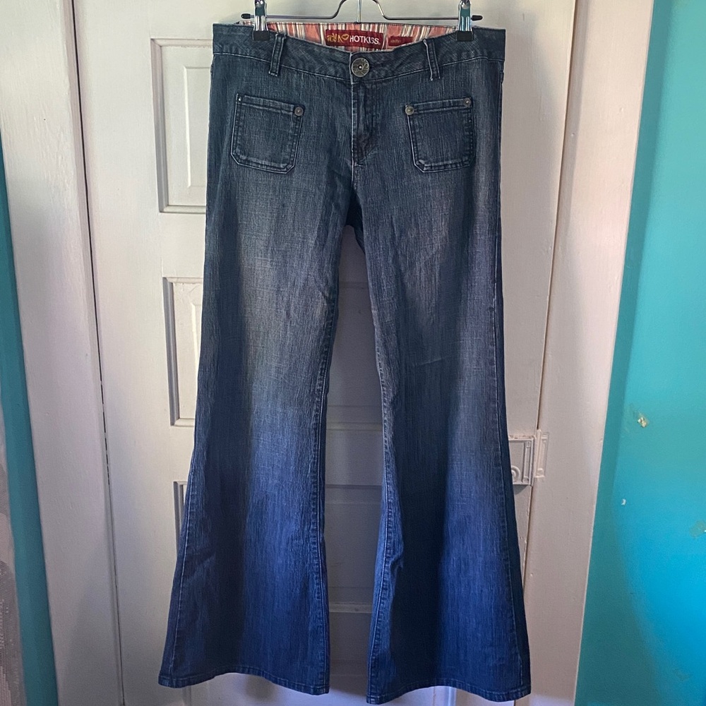 Y2K Flare Blue Jeans